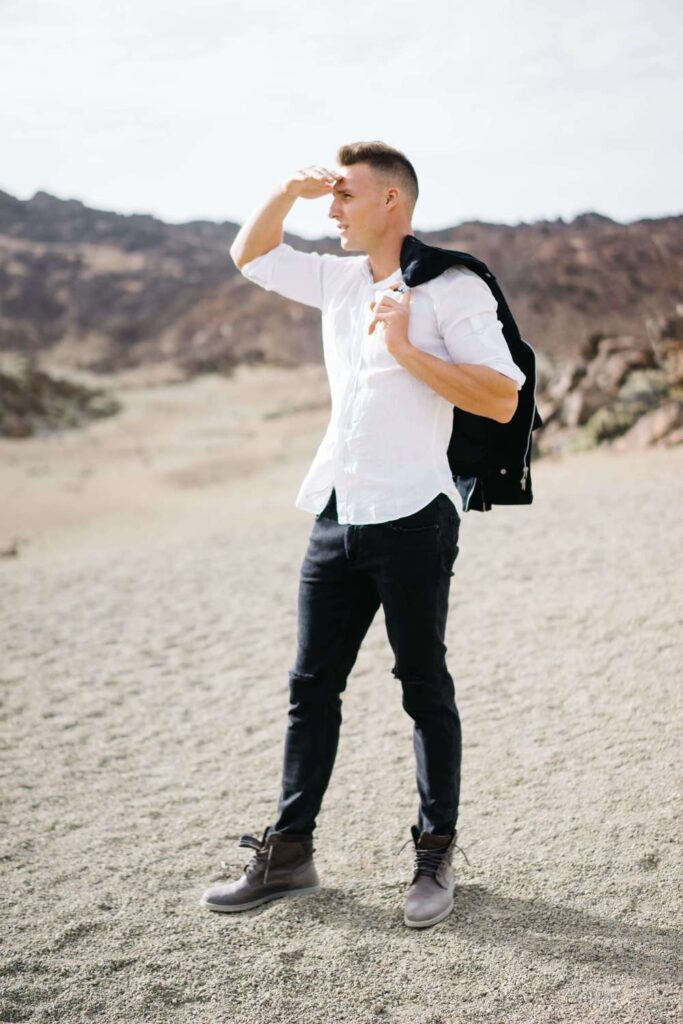 DreamWood desert-inspired wedding portrait from Flowers of Desert gallery