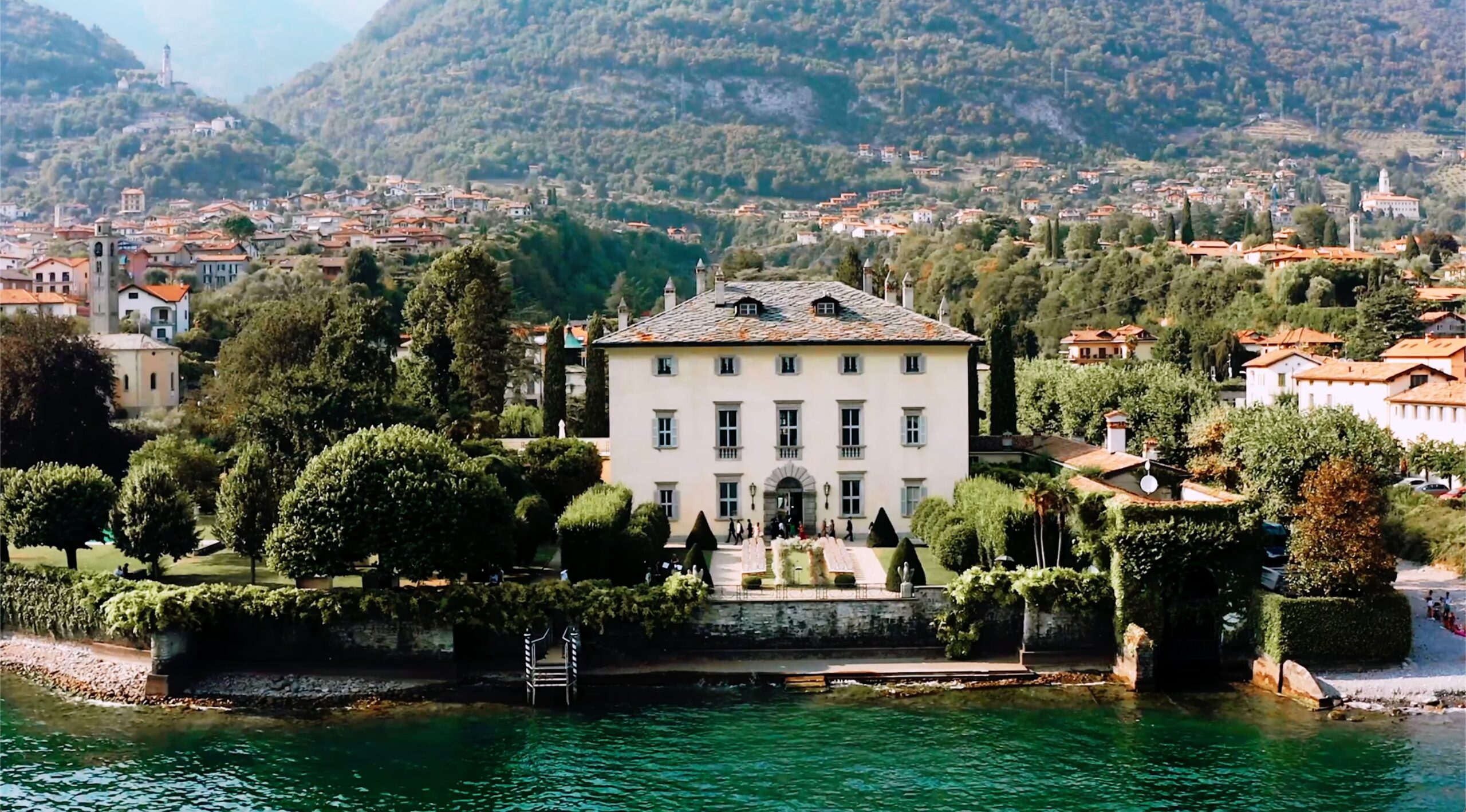 Lake Como wedding villa overlooking the water