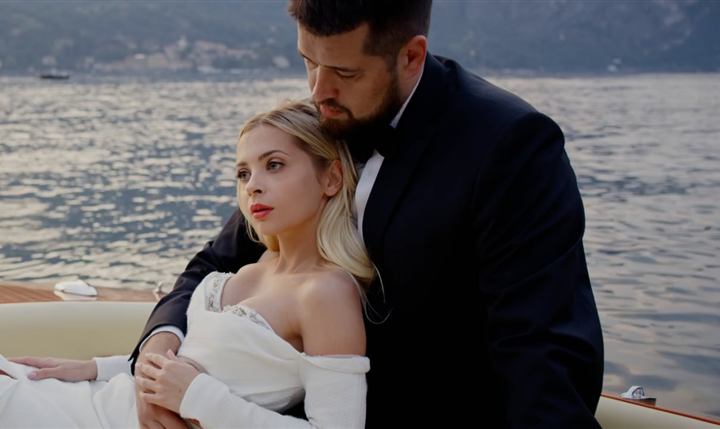Bride and groom on a boat for Photography and Videography package