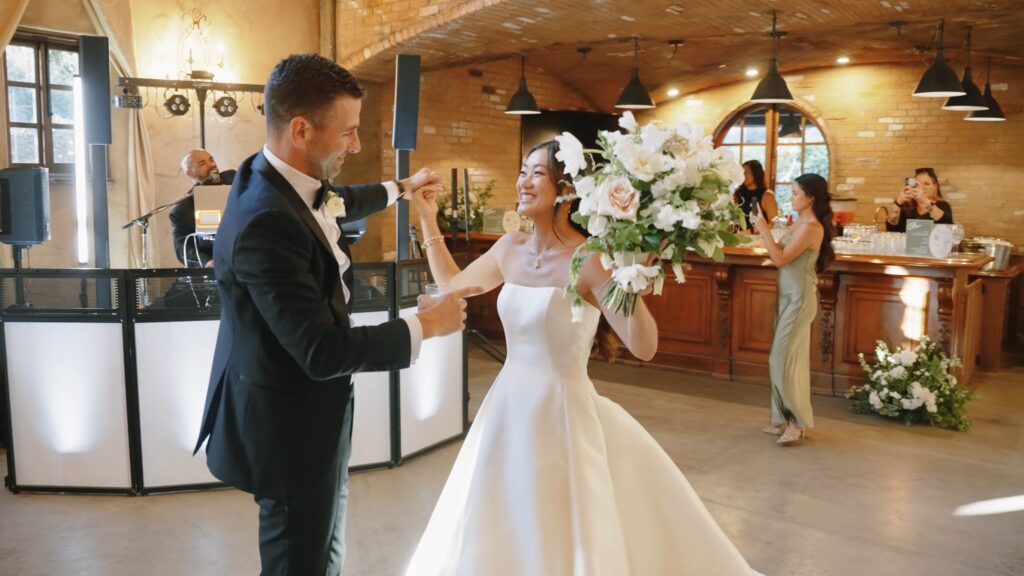 Wedding. Photo from video, bartender