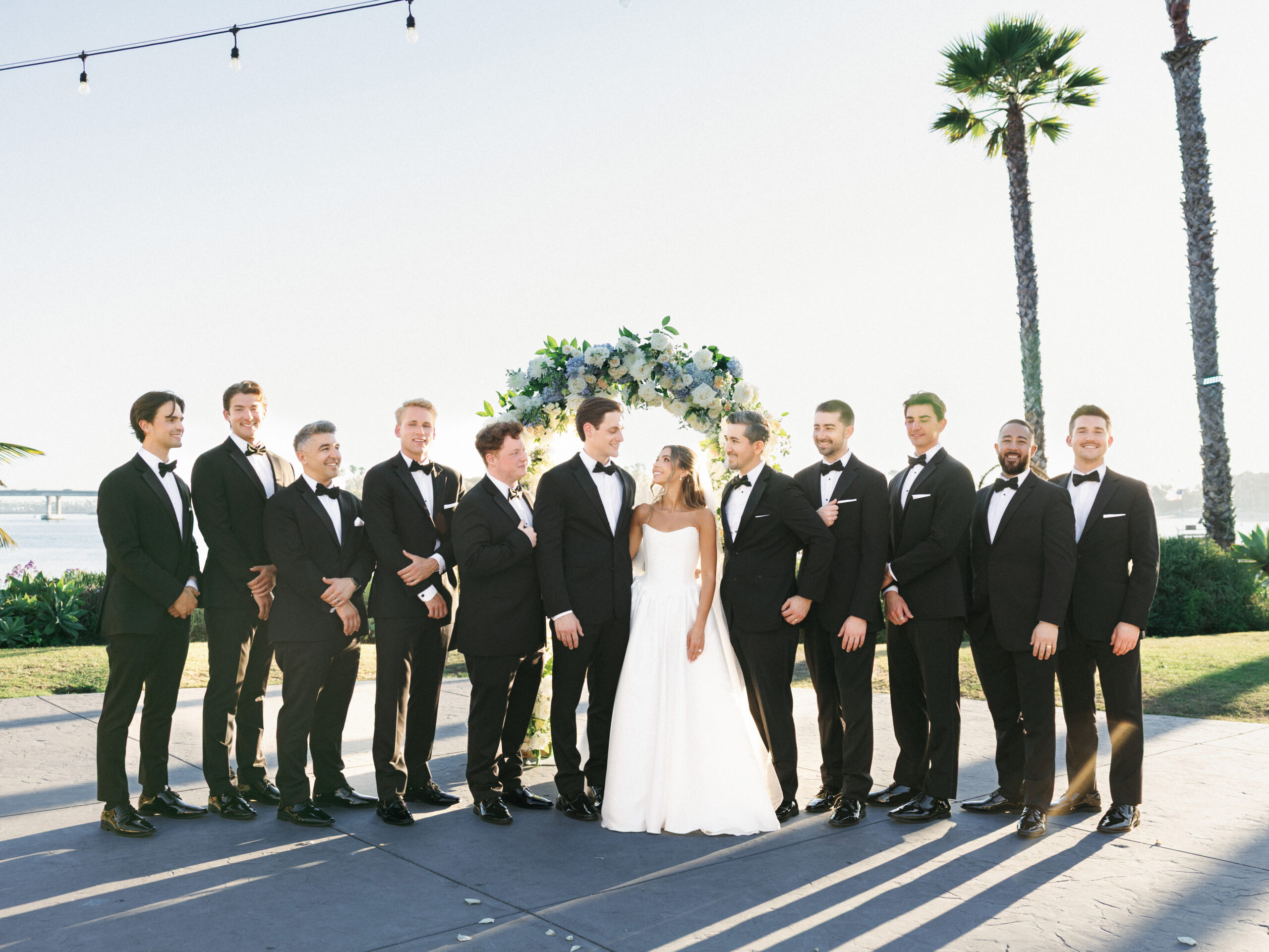 A couple together in a wedding photograph